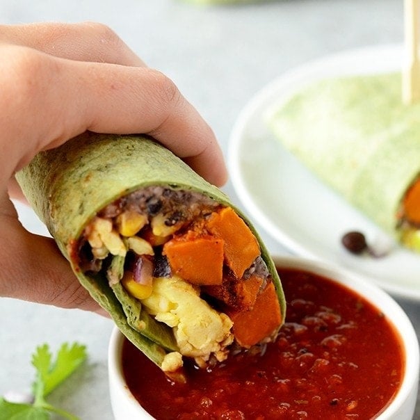 High-Protein Vegetarian Black Bean Burritos for a Filling Breakfast